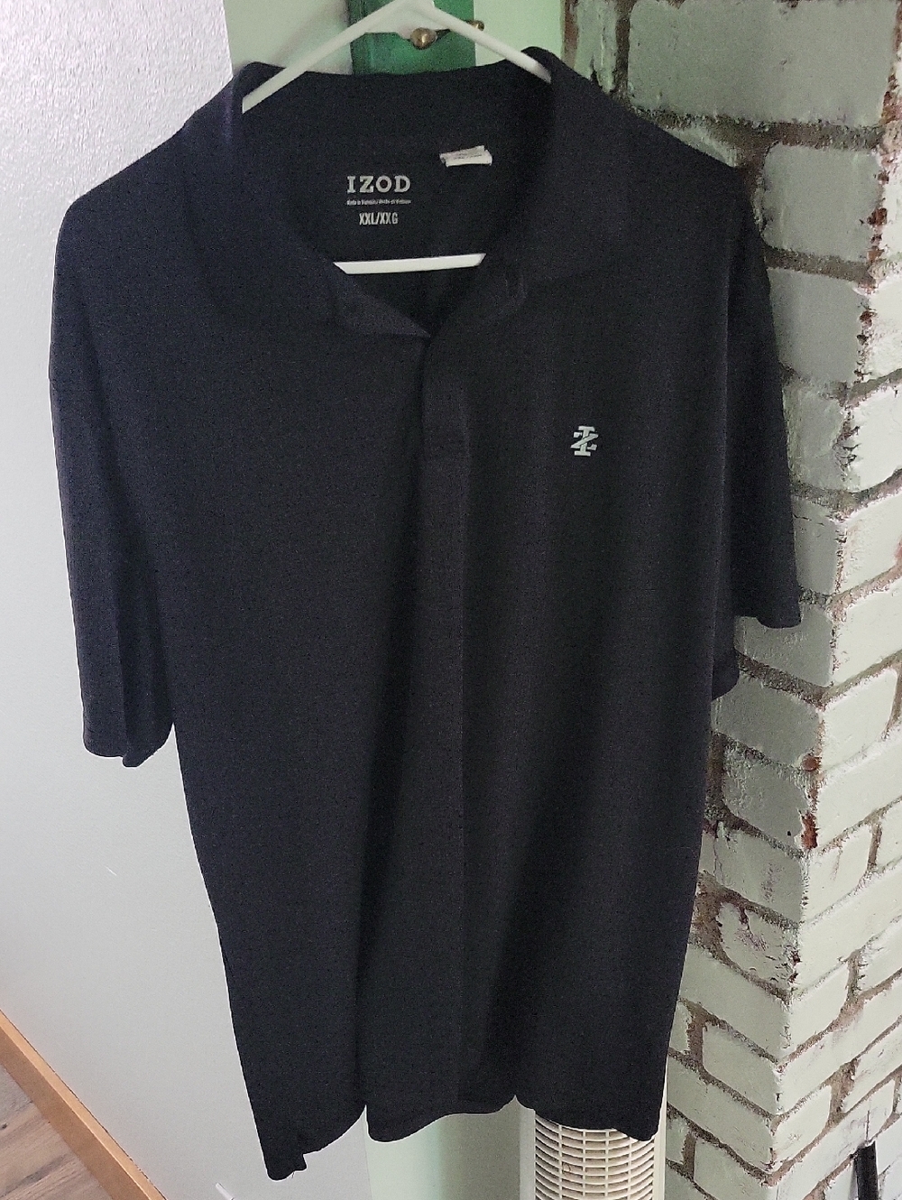 Izod Men’s Black Polo with Small Chest Logo